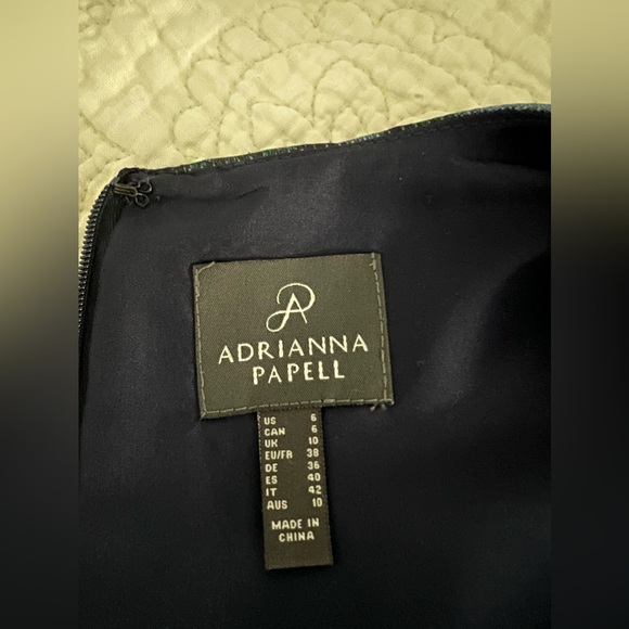 Adriana Papell High Low Jacquard Dress size 6 - Picture 5 of 5